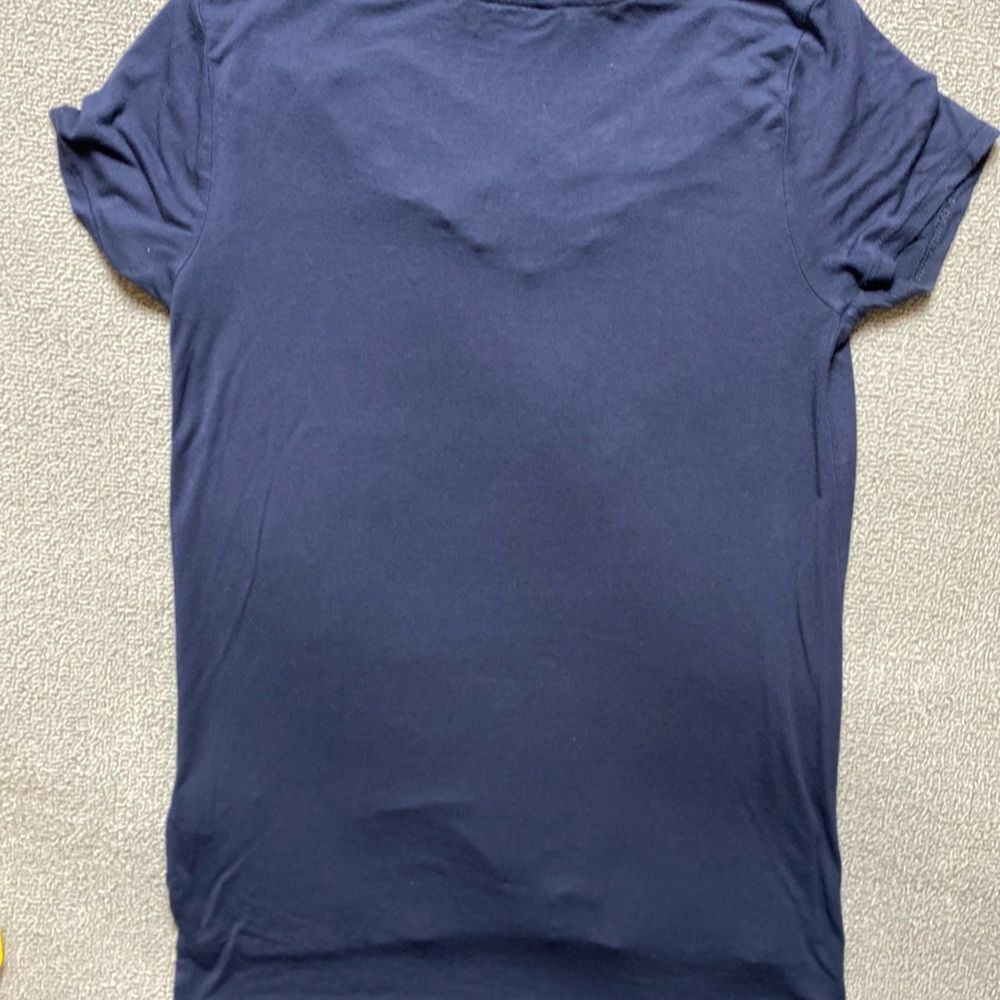 Rock & Republic Navy Short Sleeve Top with Studded Neckline - Picture 3 of 5